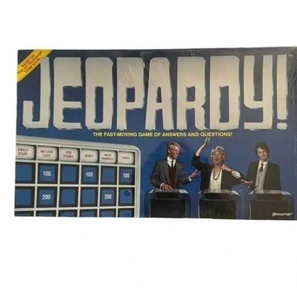 Vintage 1988 Jeopardy Board Game by Pressman - Complete nwt still in plastic - Picture 1 of 7